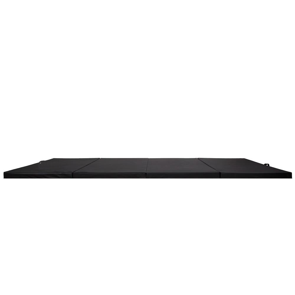 Saltea fitness groasa, dimensiune XXL, pentru antrenamente gimnastica, 240x120x5 cm, negru