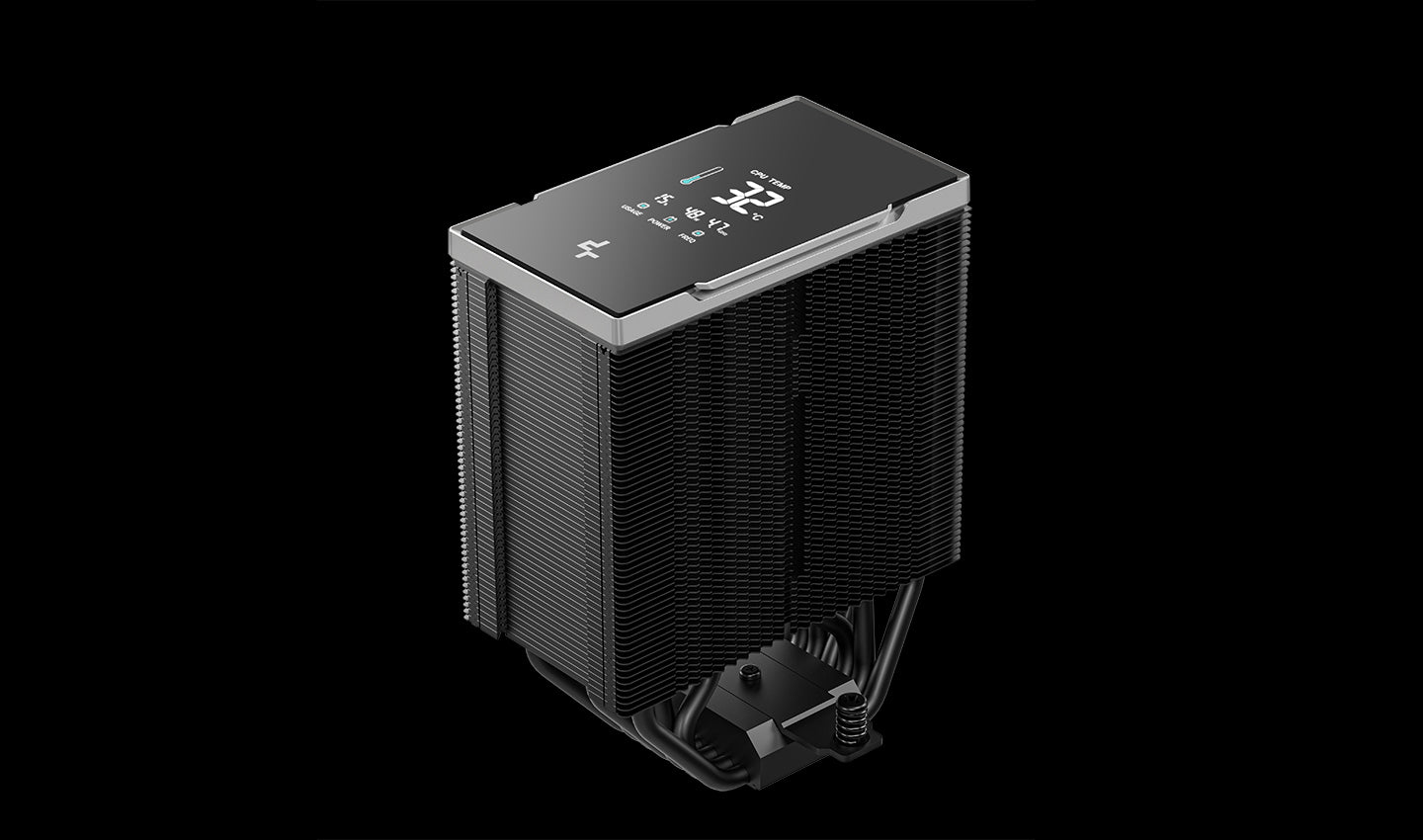 COOLER DeepCool "AK700 G2 DIGITAL NYX" skt. Intel si AMD, racire cu aer, vent. 120mm, 2700 rpm, 7 heatpipes, inaltime 157mm, top cover digital, negru,"R-AK700-BKNNMN-GJD-1"