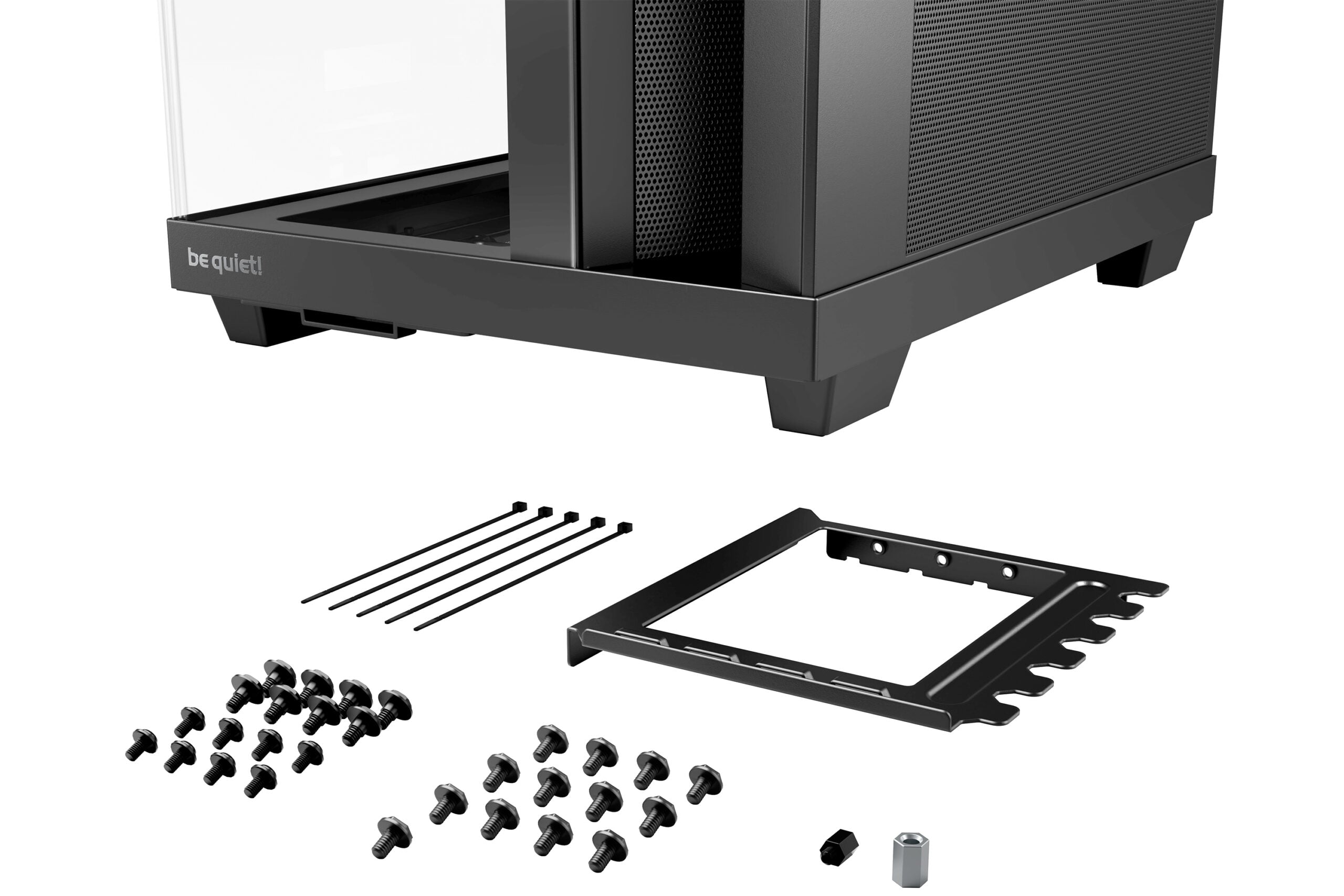 CARCASA be quiet "Light Base 500 LX Black", middle tower, gaming, fara sursa, suporta 10xfan, 4xfan inclus, , USB Type-C x 1, USBx2, audio+mic, 7 sloturi expansiune, negru, "BGW85"