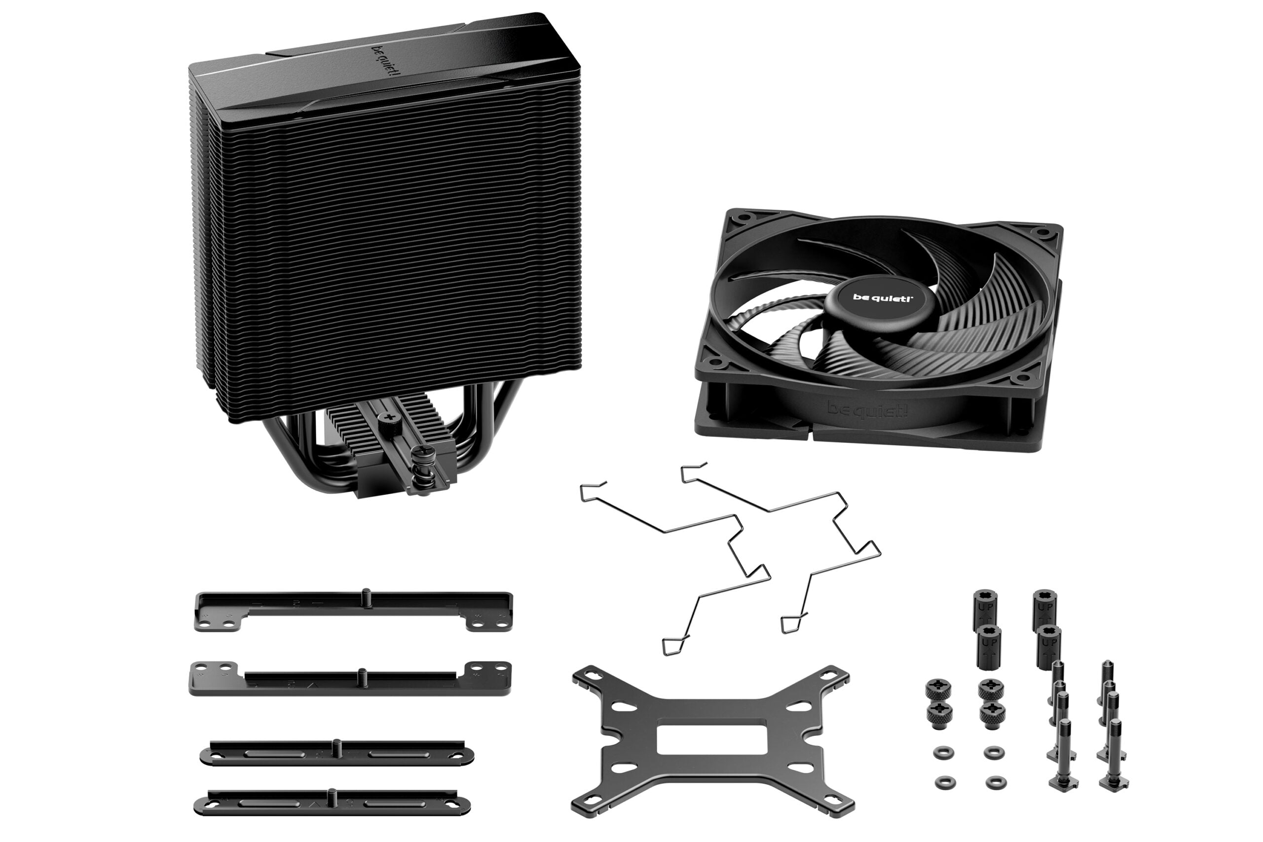 COOLER be quiet "Pure Rock 3 Black" skt. Intel si AMD, racire cu aer, vent. 120mm, 2000 rpm, 4 heatpipes, inaltime 154mm, "BK039"