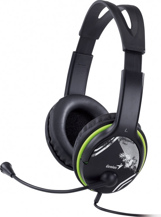 CASTI Genius, "HS-400A", cu fir, standard, utilizare multimedia, microfon pe brat, conectare prin Jack 3.5 mm x 2, negru, "31710169100", (timbru verde 0.8 lei)
