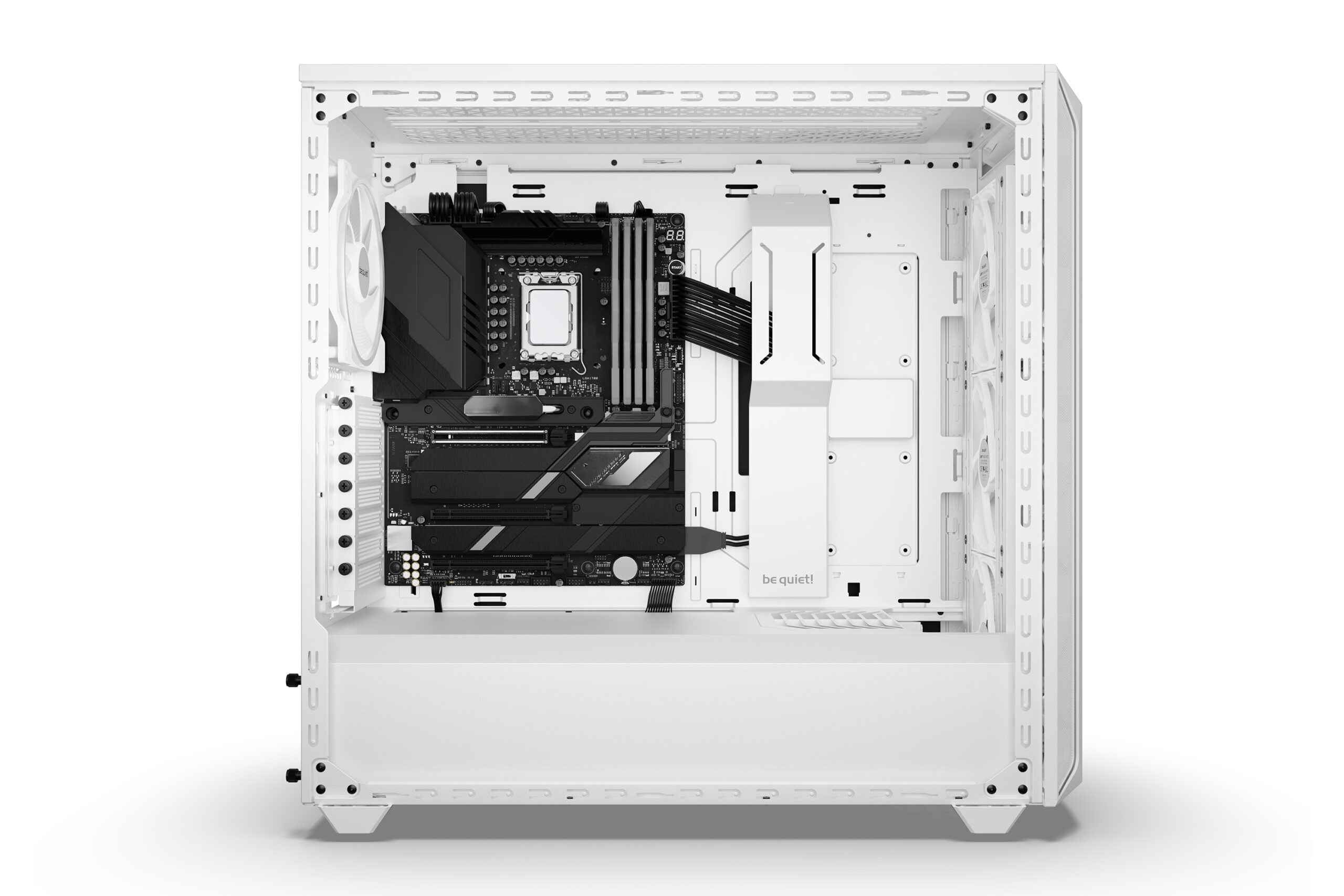CARCASA be quiet "Shadow Base 800 FX", middle tower, gaming, fara sursa, PSU shroud, 7 sloturi expansiune, alb, "BGW64"