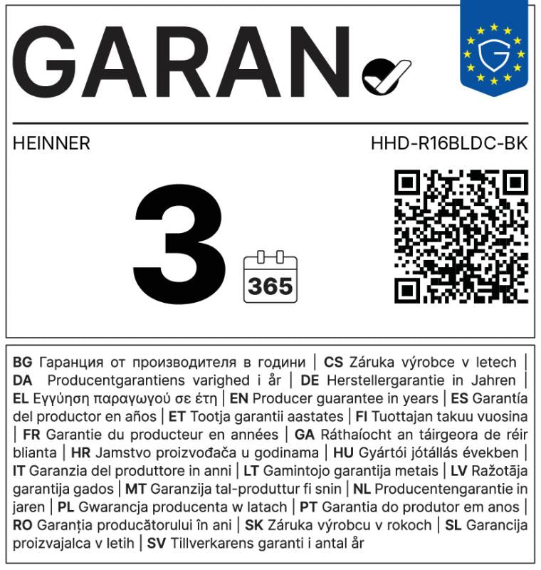 USCATOR DE PAR PROFESIONAL HHD-R16BLDC-BK imagine 19