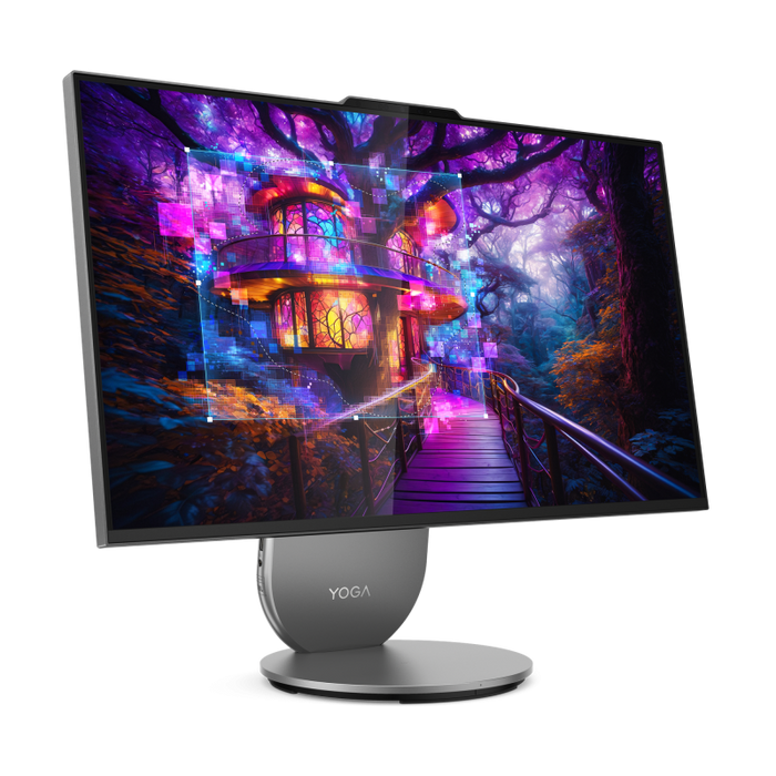 All-in-One Consumer Lenovo Yoga AIO 27IAH10 cu procesor Intel Core Ultra 7 255H pana la 5.1 GHz, 27 inch, QHD, 16 GB, Intel A