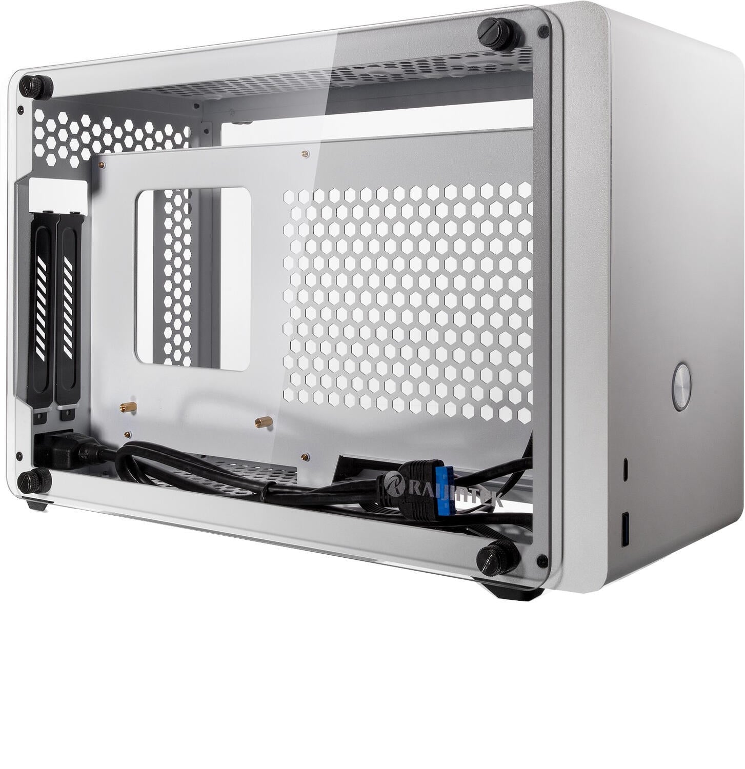 Carcasa Raijintek Ophion Mini-ITX Gehause, Tempered Glass - weiß "0R20B00152"