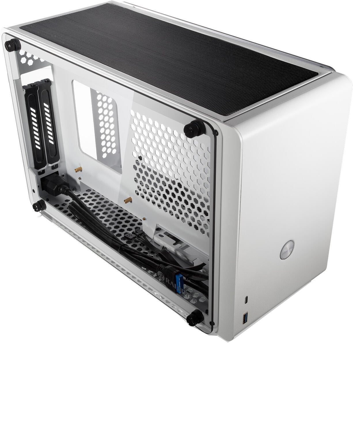 Carcasa Raijintek Ophion Mini-ITX Gehause, Tempered Glass - weiß "0R20B00152"