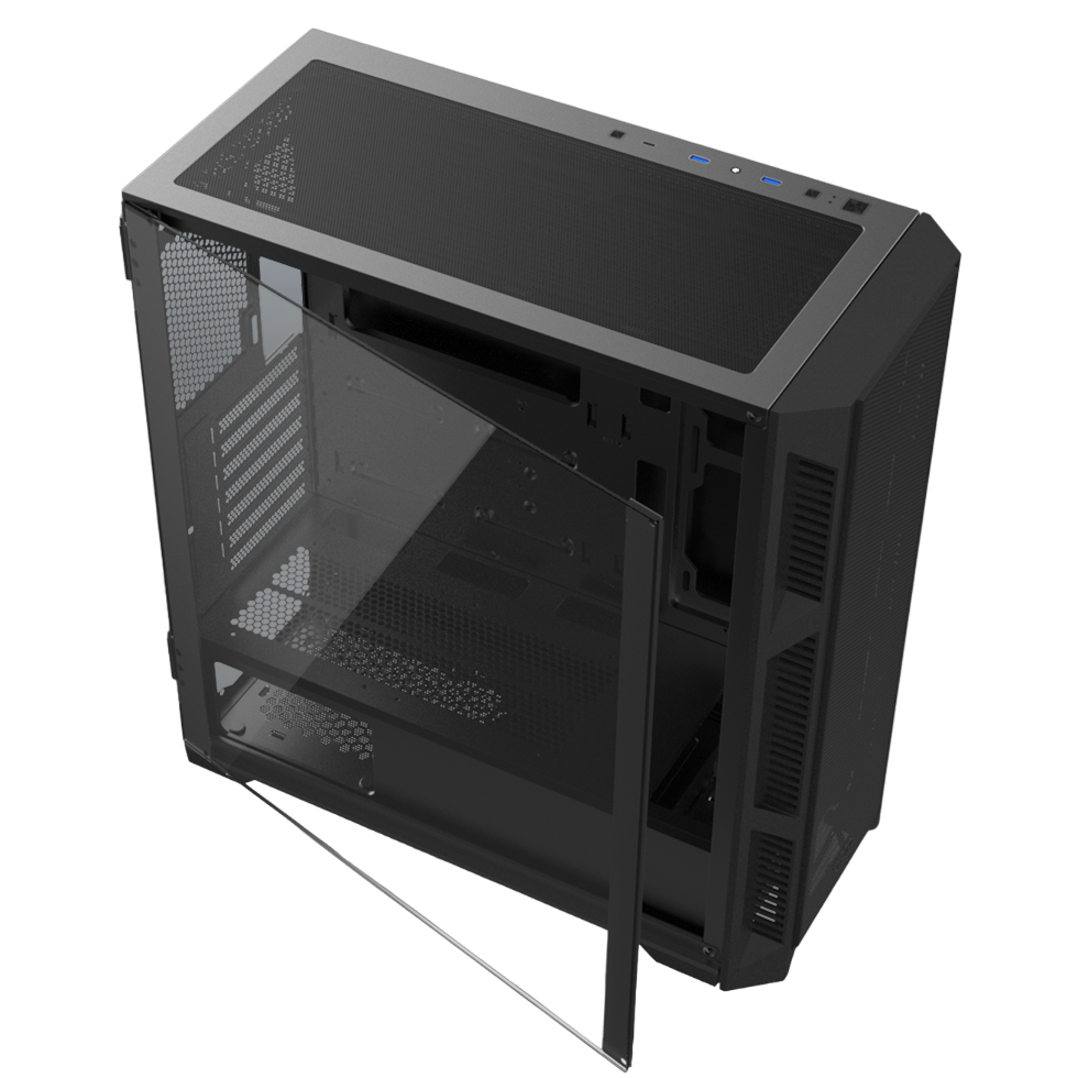 Carcasa RAIJINTEK PONOS ULTRA MS4, ATX, Negru "0R20B00226"