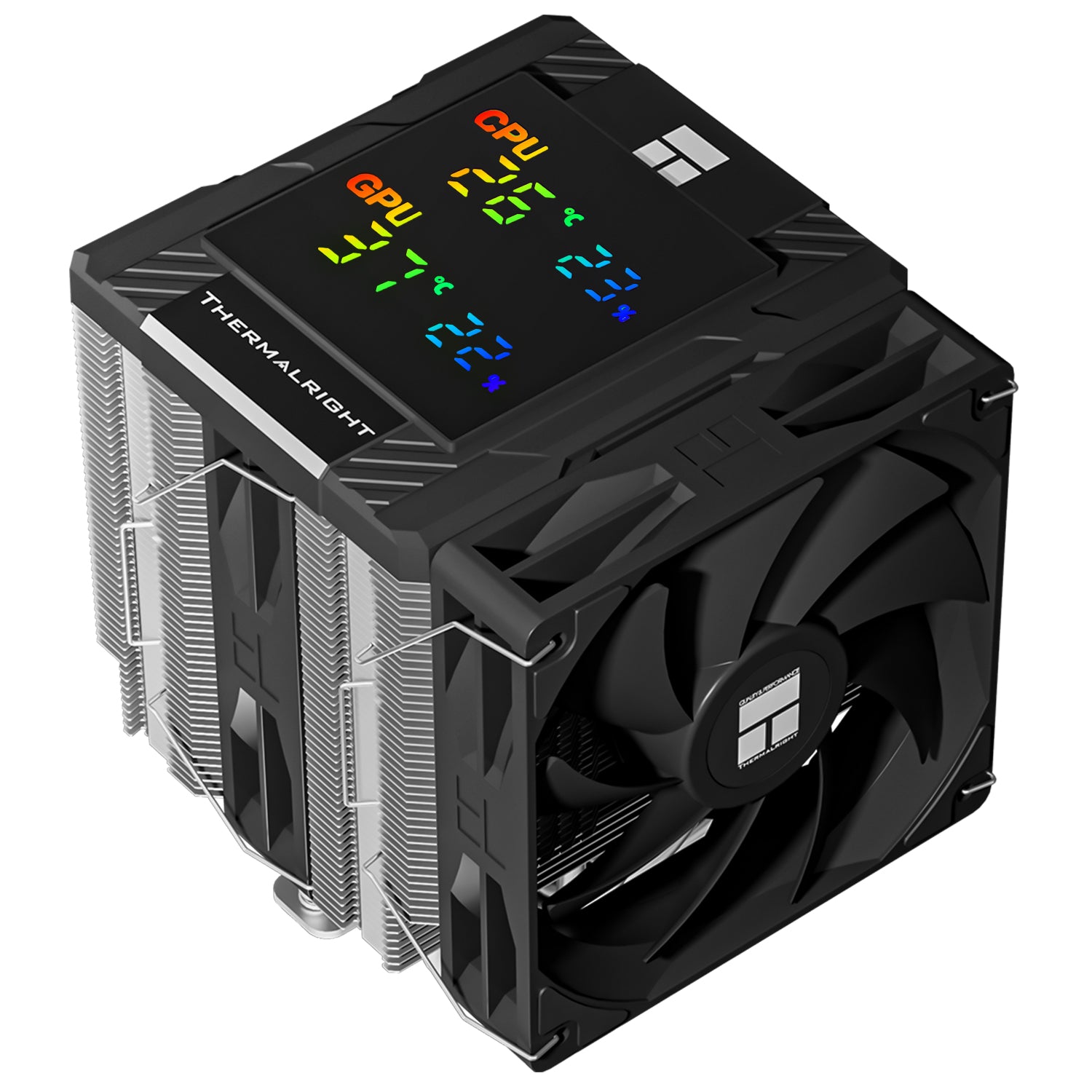 COOLER Thermalright "Peerless Assassin 120 Digital Black" skt. Intel si AMD, racire cu aer, vent. 2 x 120mm (TL-C12C-X28 V2), 1850 rpm, 6 heatpipes, inaltime 162mm, ,"Peerless Assassin 120 Digital Black"