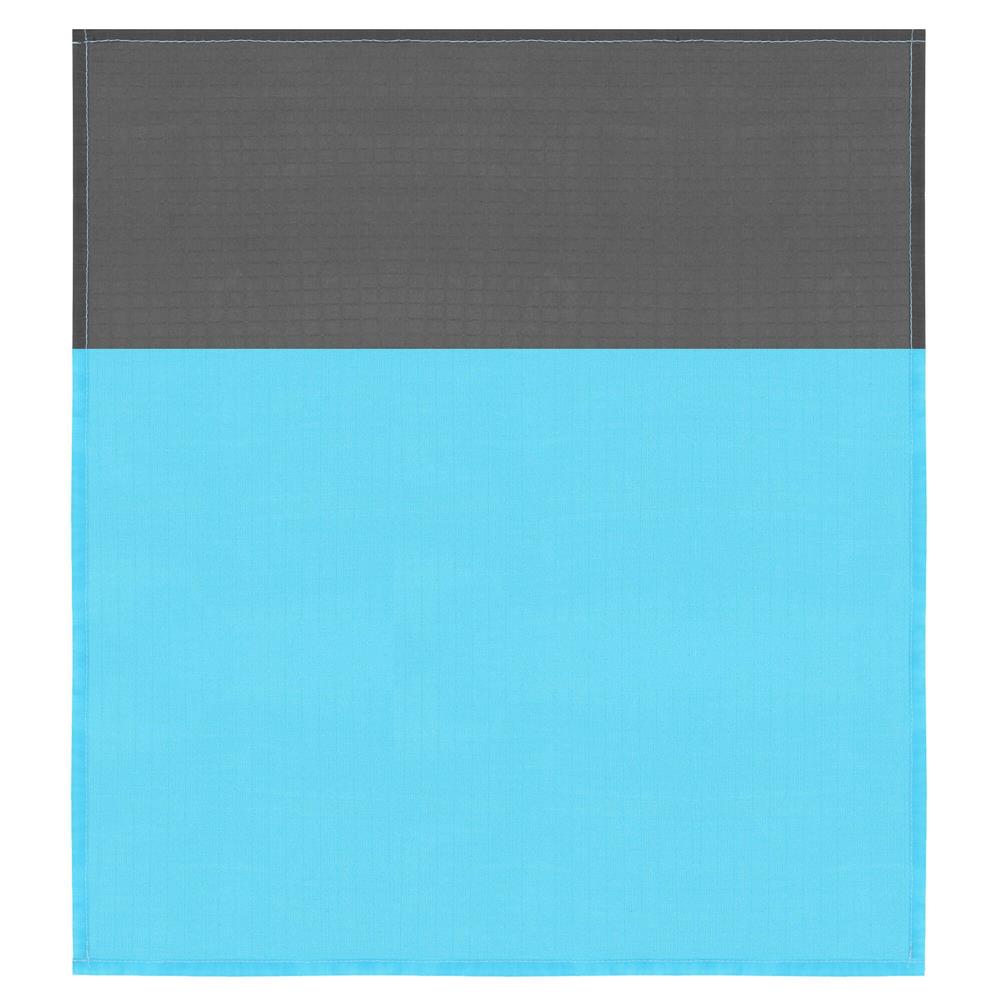 Cearsaf de plaja cu geanta de transport, 200x210cm, albastru gri
