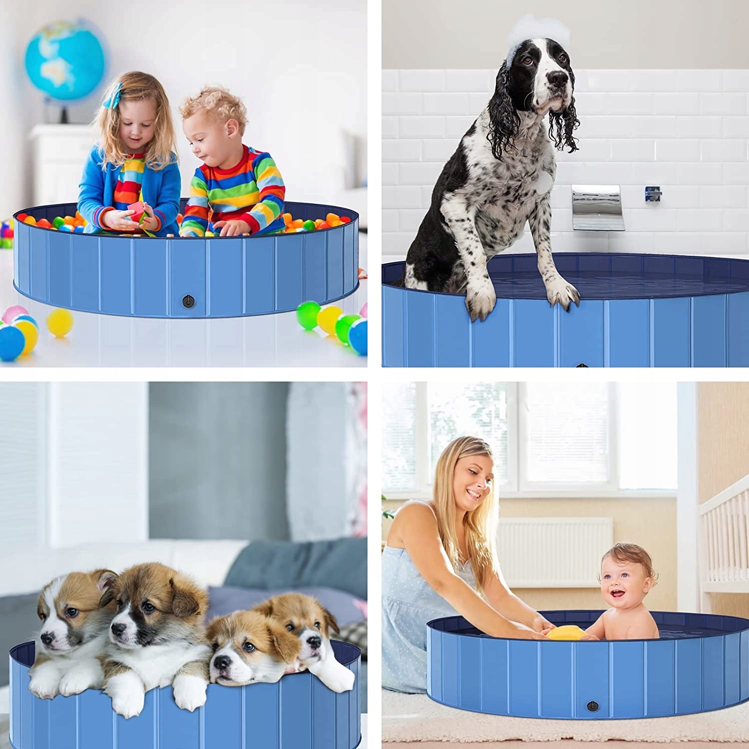Piscina pentru caini sau copii Sersimo, 100x30 cm, 230litri