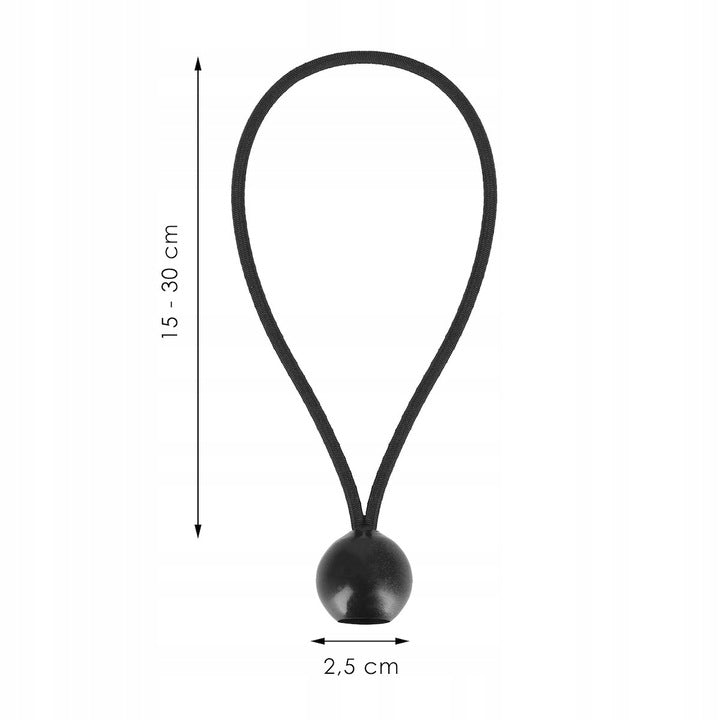 Set elastice cu bila pentru fixare prelate sau bannere, reutilizabile, 20 bucati