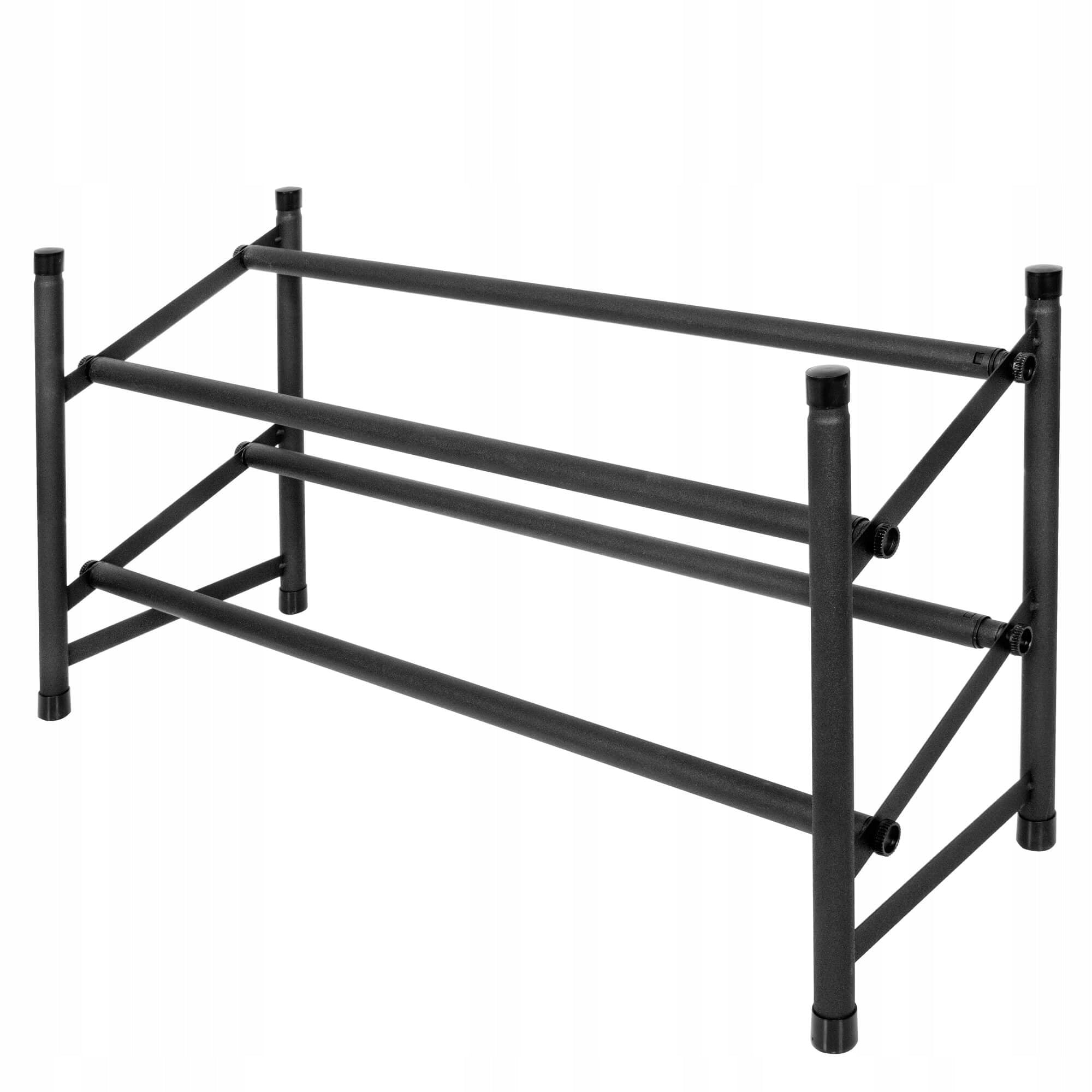 Pantofar extensibil cu 2 rafturi, 62-115cm, negru