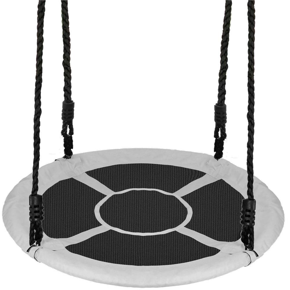 Leagan tip cuib Sersimo NS23, diametru 110cm, inaltime reglabila, pentru exterior, sarcina 150 kg, gri