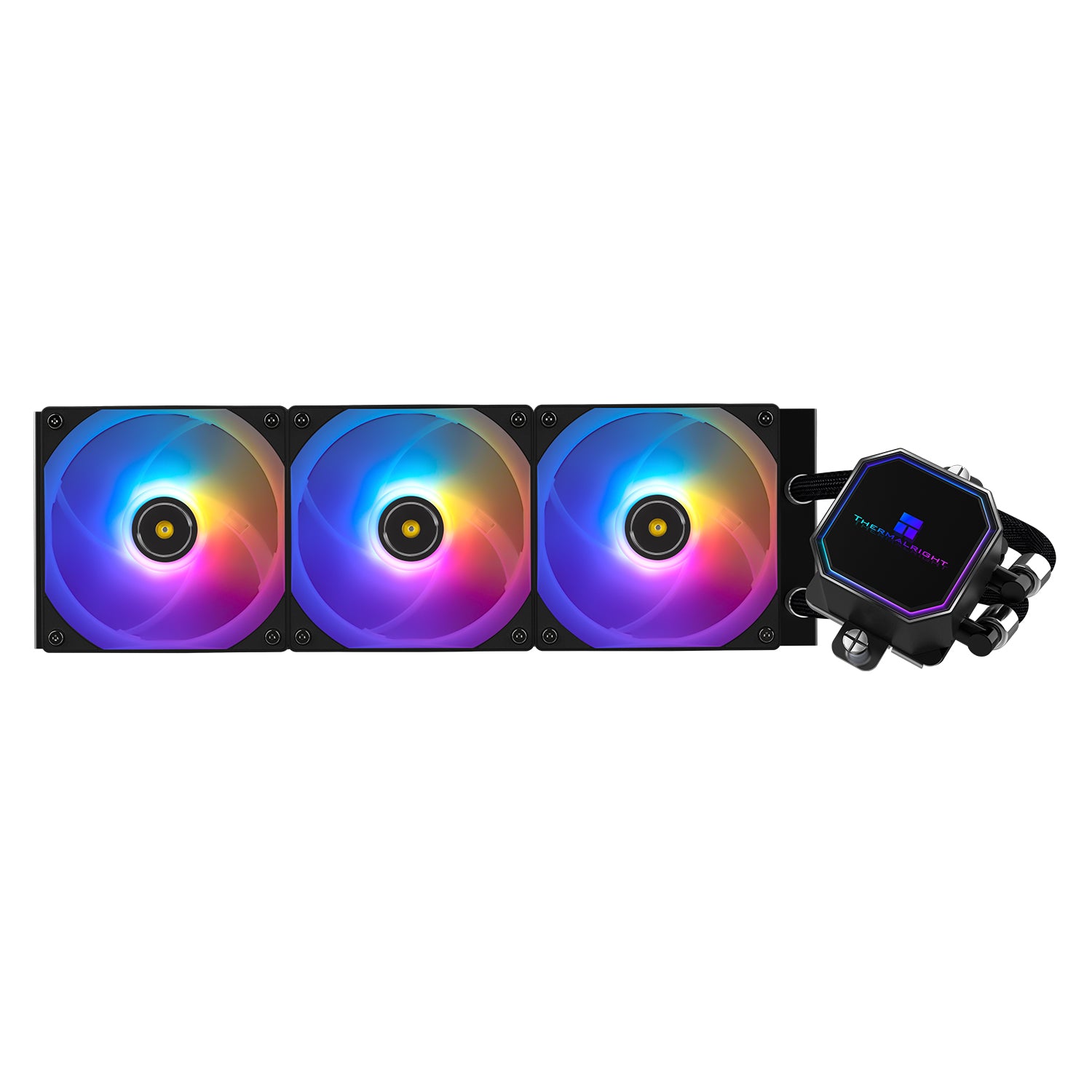 COOLER Thermalright "Frozen Prism 360 Argb", skt. Intel si AMD, racire cu lichid, 3 x 120mm, viteza rotatie pompa 3300 RPM, 1850 RPM, ARGB, negru "Frozen Prism 360 Black Argb"