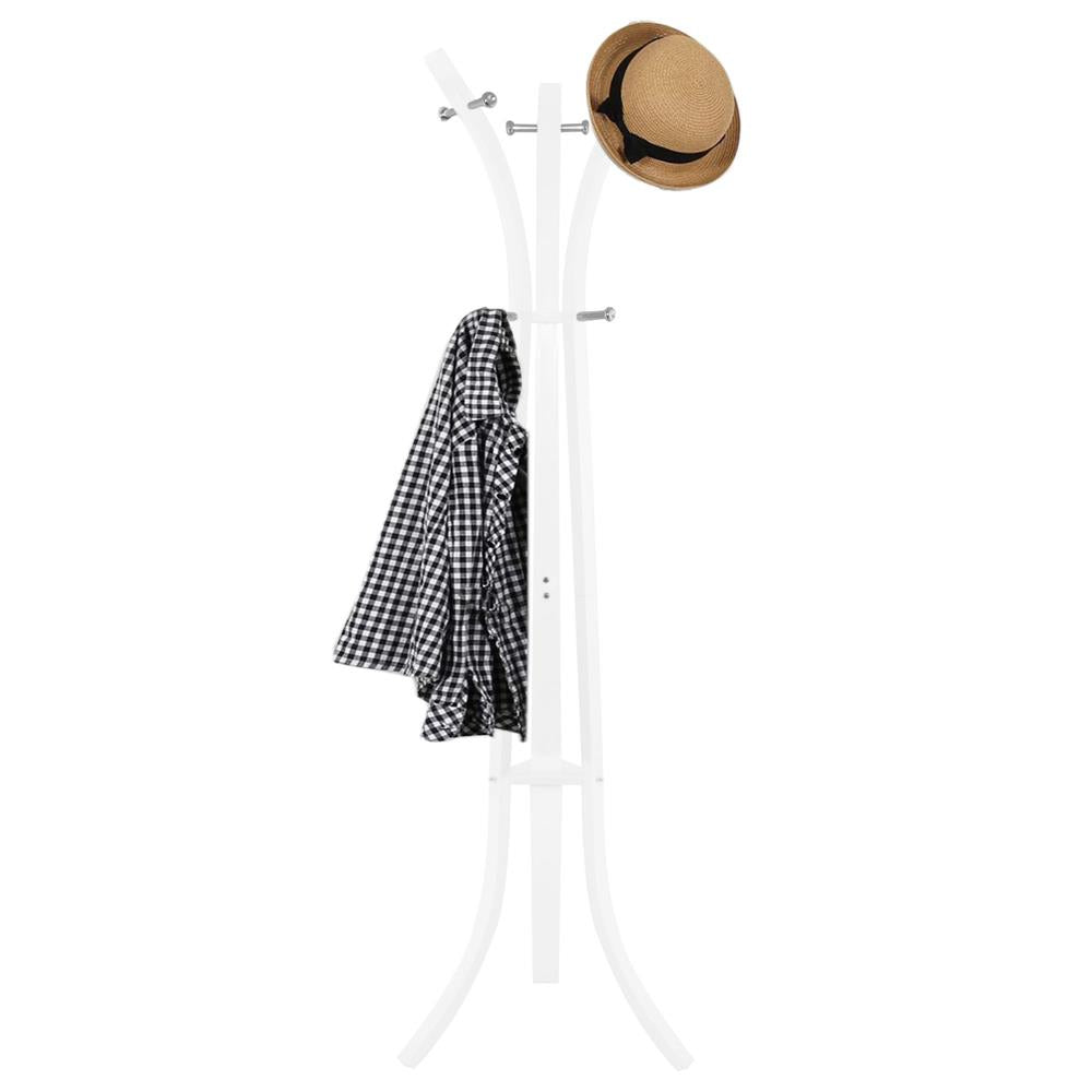 Cuier din metal Sersimo, 9 agatatoare, 180cm, alb