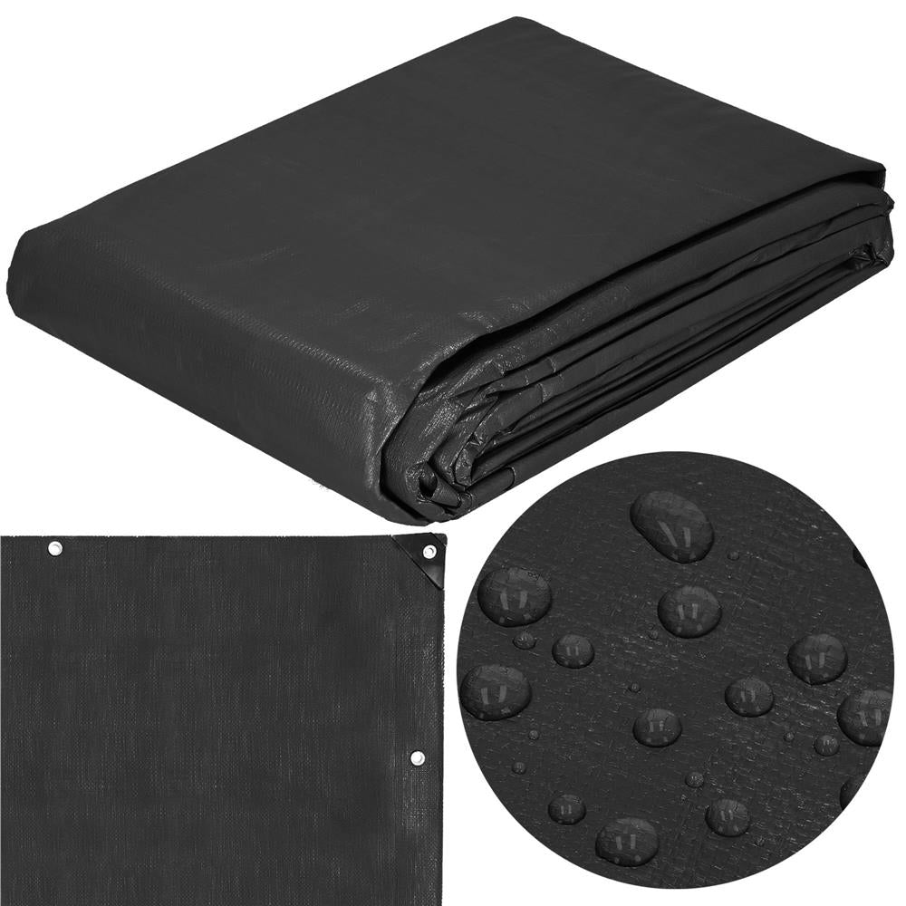 Prelata din polietilena impermeabila laminata, 210g/m2, 2x3m, negru