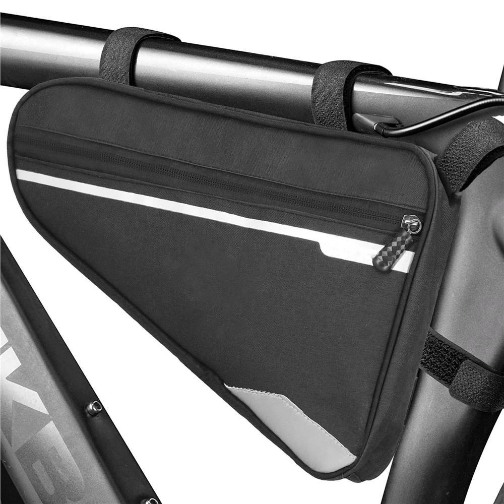 Geanta bicicleta impermeabila, cu buzunar pentru telefon, 30x21x5cm, negru