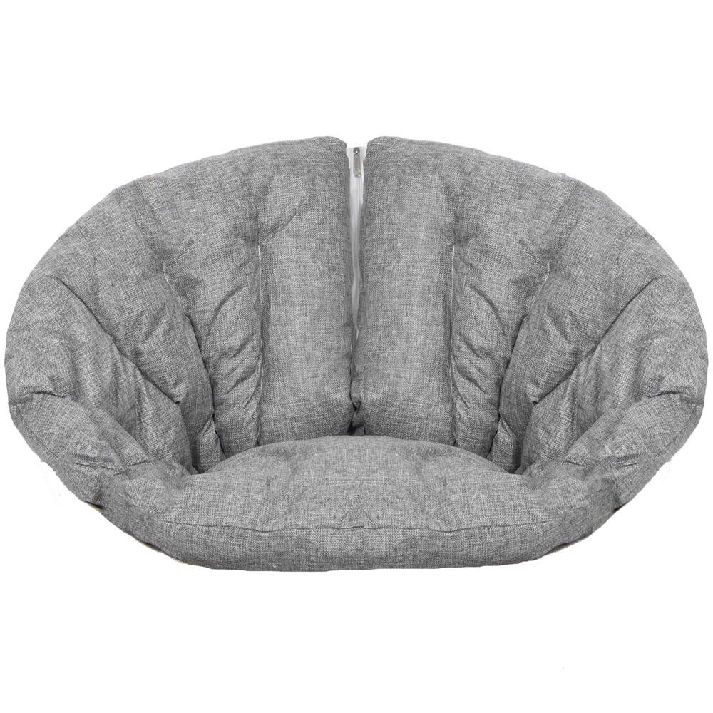 Perna pentru leagane suspendate, cu fermoar, gri, 130x75cm