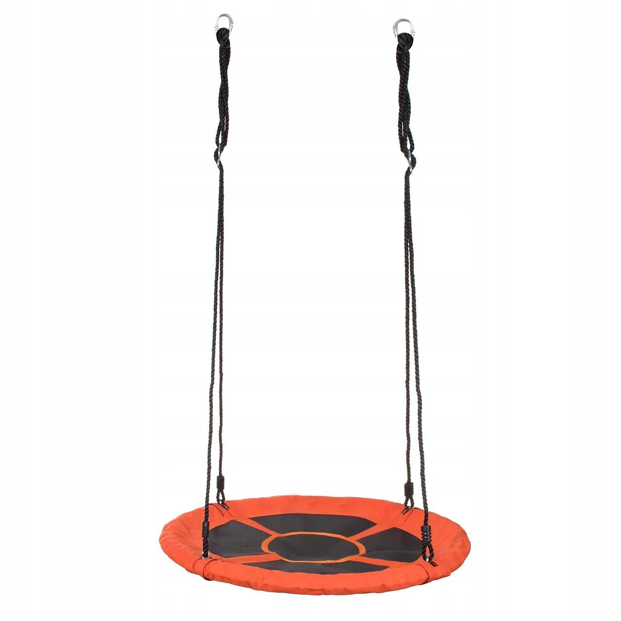 Leagan tip cuib Sersimo NS9, diametru 90cm, inaltime reglabila, pentru exterior, sarcina 150 kg, Portocaliu Negru