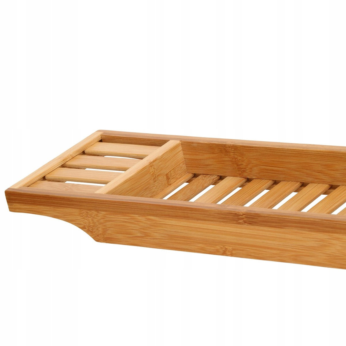 Raft cu tava pentru cada din bambus natural Sersimo 1022, fixa, 70x15cm