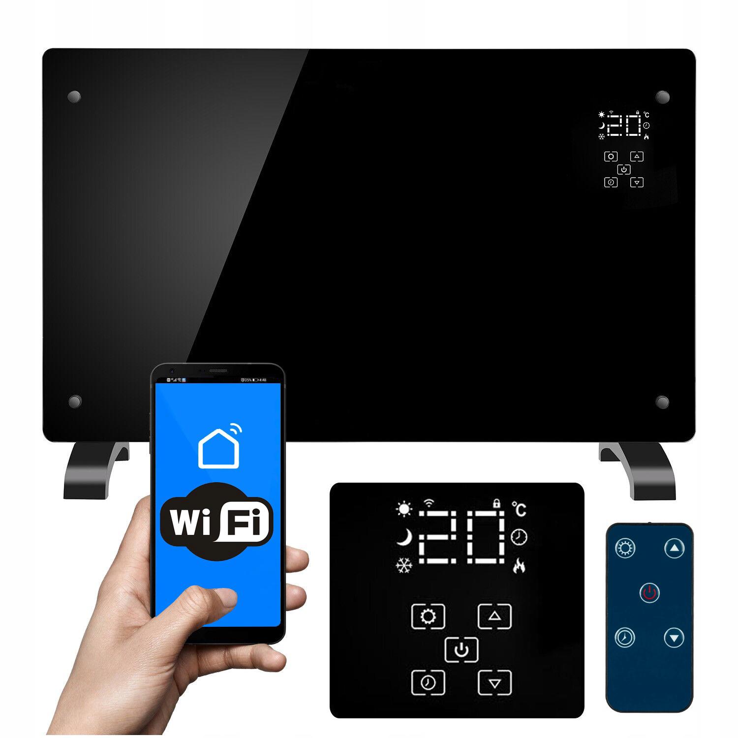 Panou de incalzire din sticla, 2500W, 3 trepte, cu termostat, timer, dispay LED, WiFi
