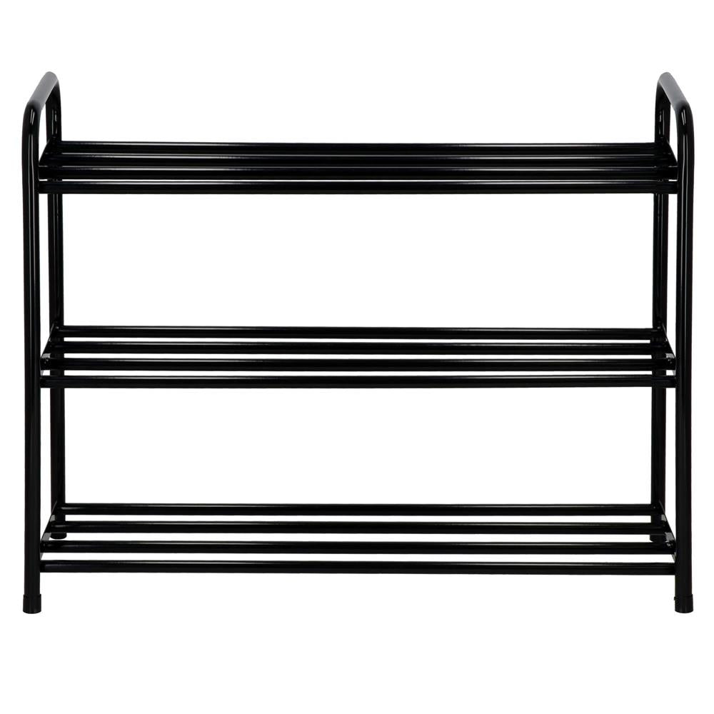 Pantofar metalic, 3 nivele, 62x26x66cm, negru