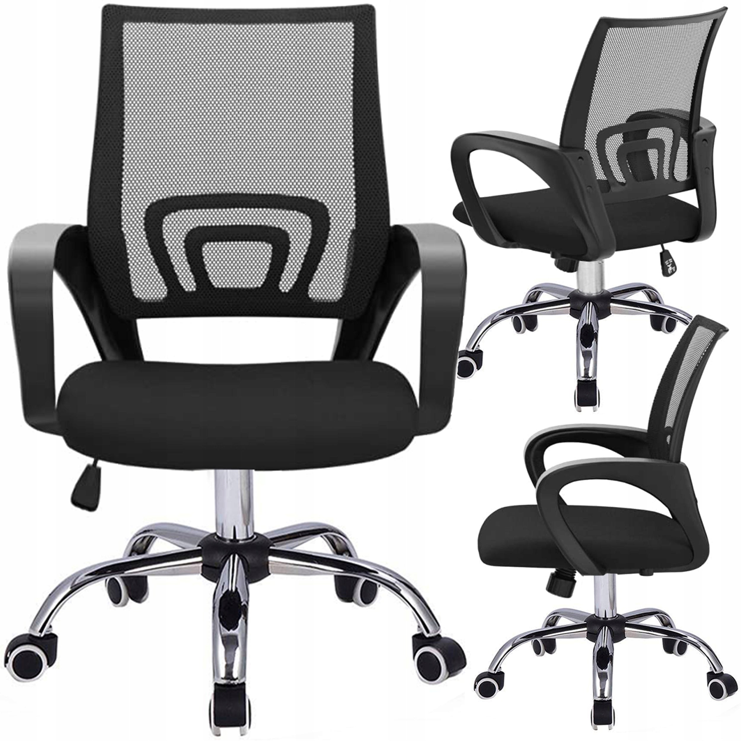 Scaun de birou ergonomic, cu brate, tesatura mesh, 120kg, negru
