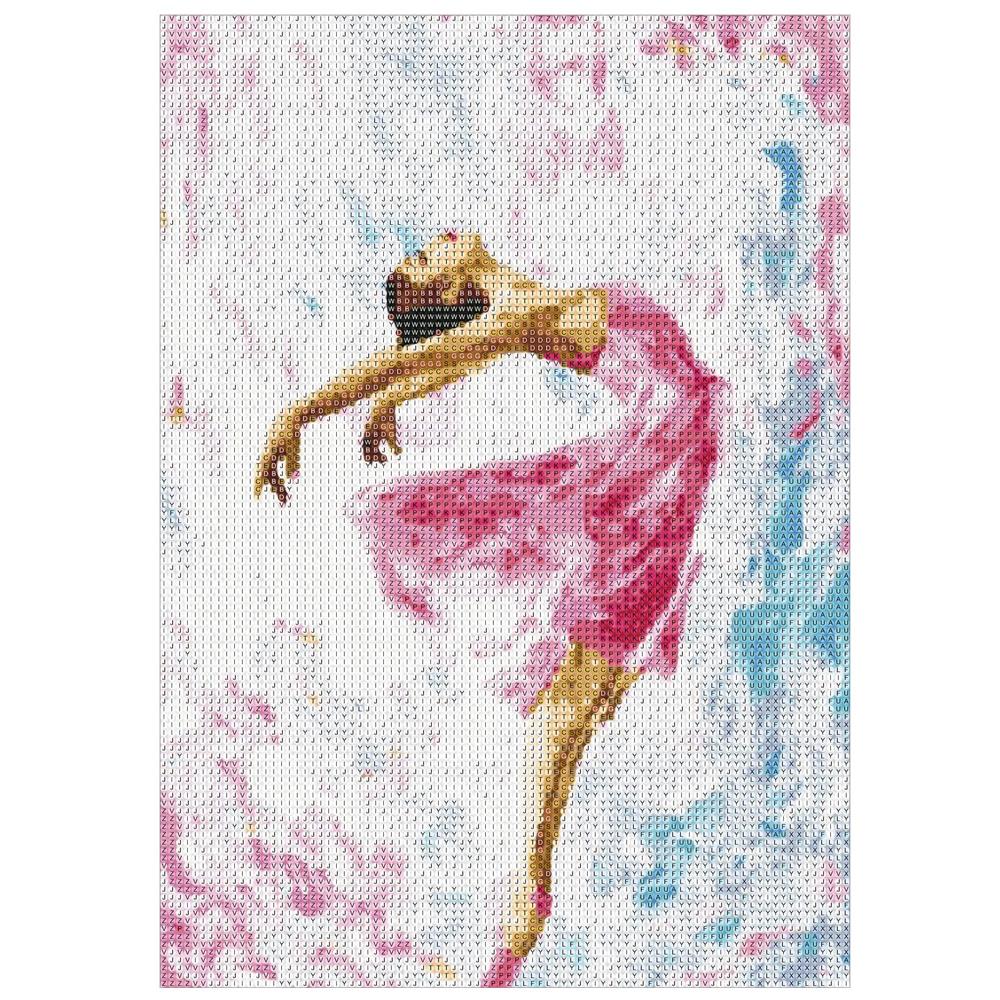 Set de broderie cu diamante 5D, 30x40cm, model Balerina