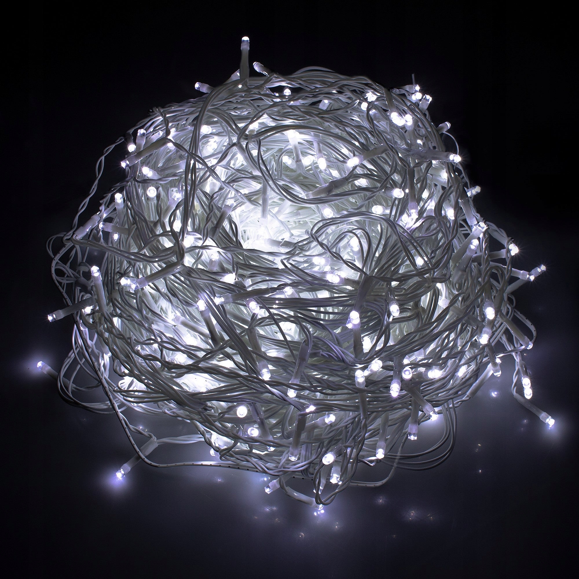 Ghirlanda luminoasa tip perdea 300 LED-uri, 12m, pentru interior/exterior, iluminare alba