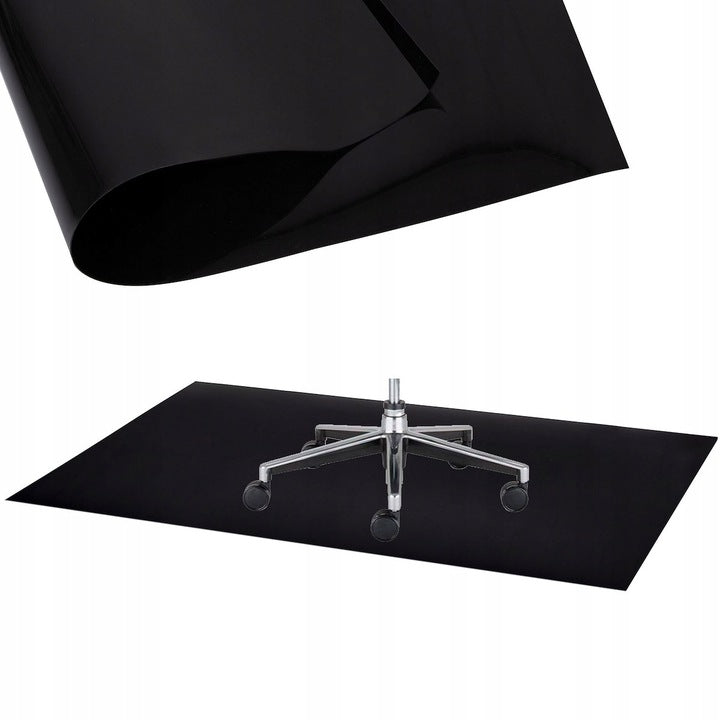 Protectie parchet pentru scaun de birou, polipropilena, 120x90cm, negru