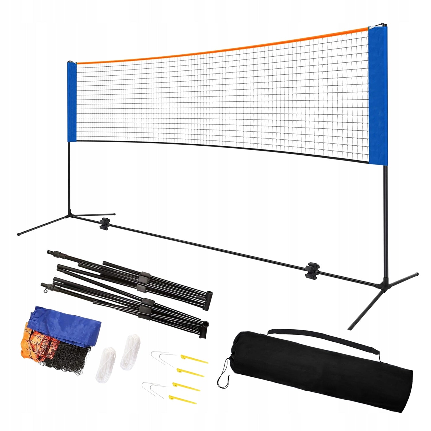 Fileu pentru badminton, tenis sau volei, cu inaltime reglabila, 305x103cm - 2