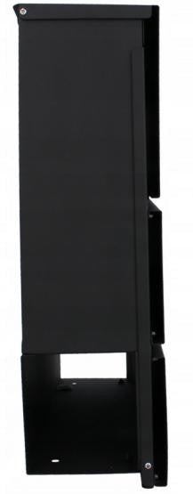 Cutie postala de exterior, pentru gard sau perete, din otel zincat, cu incuietoare, 37x11x37cm, gri