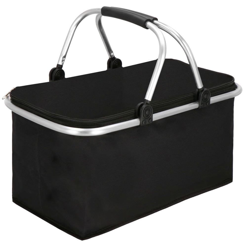 Geanta pentru picnic sau plaja, termoizolanta, 28 litri, negru
