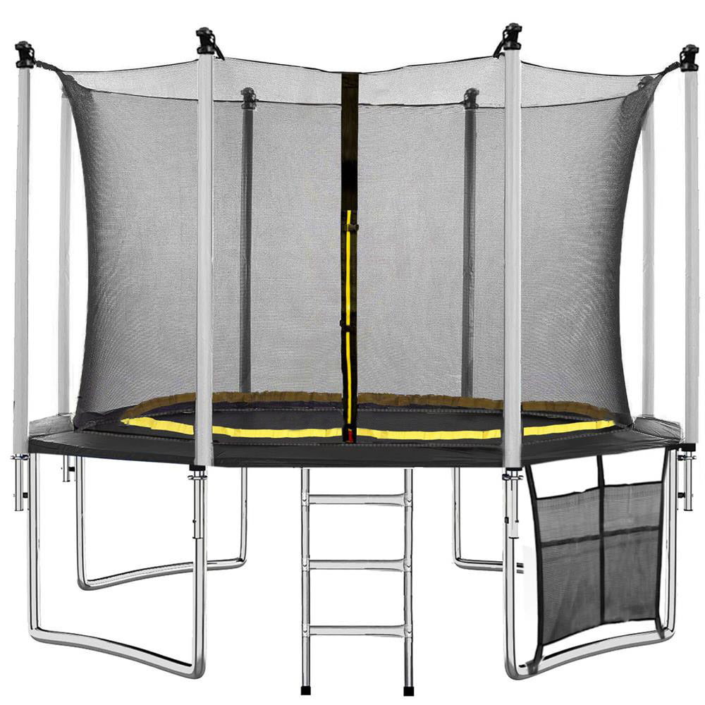 Trambulina Black, cu scara si plasa de protectie interioara, 430 cm, 200kg