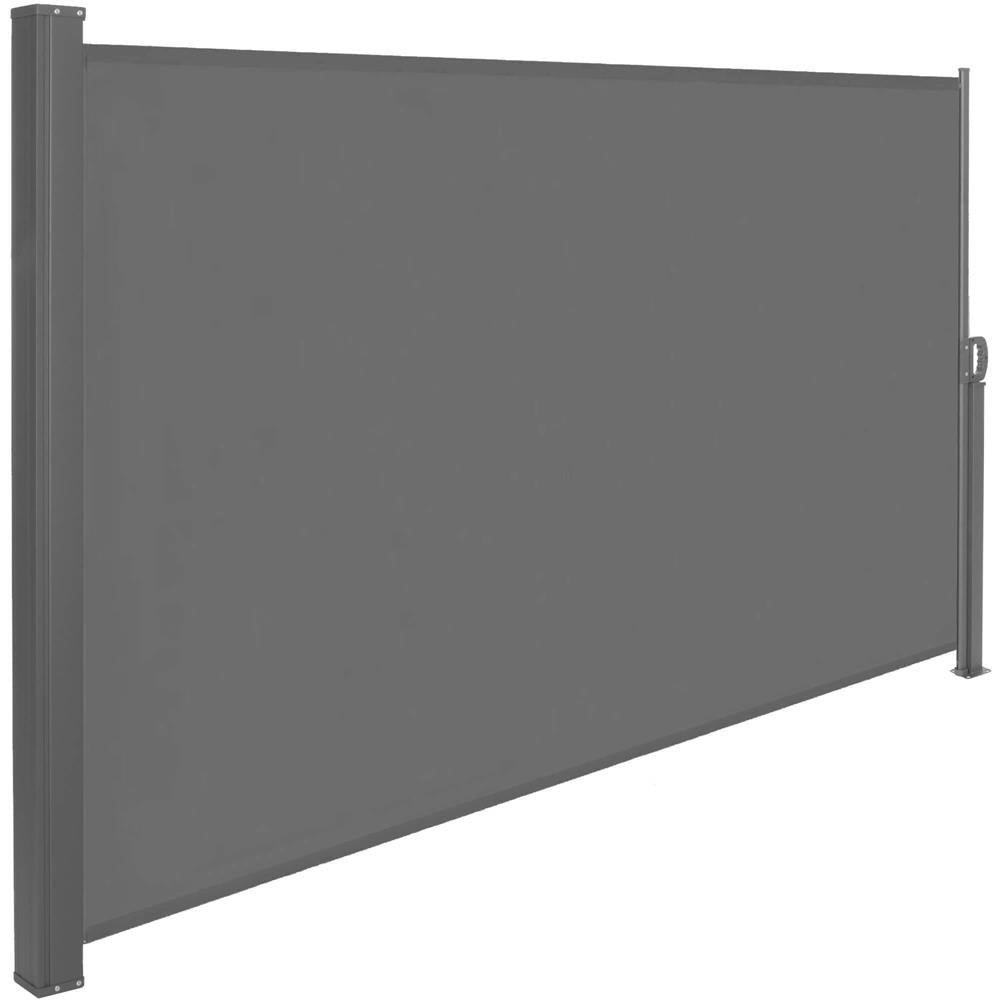Paravan lateral pentru intimitate, extensibil, sistem fixare inclus, 200x300cm, gri inchis - 2