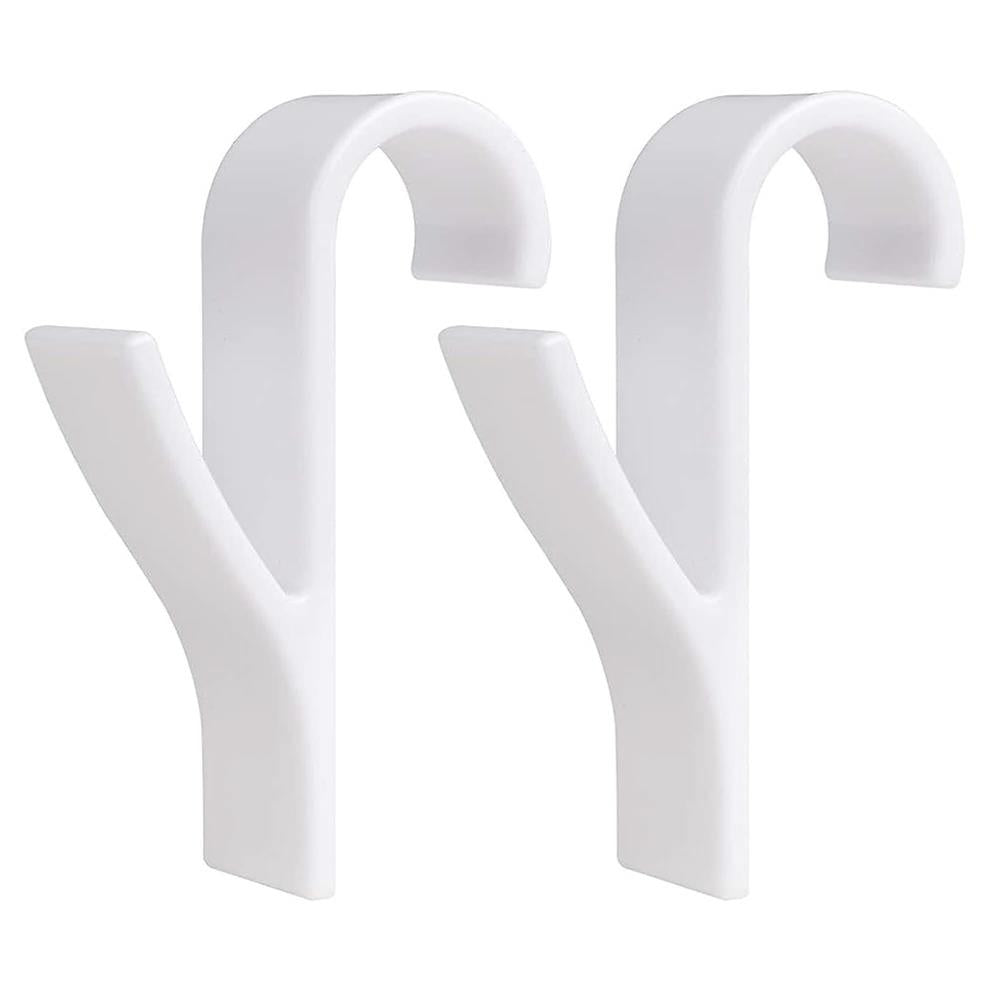 Set 2 carlige pentru calorifer, tip cuier pentru prosoape, din plastic, alb