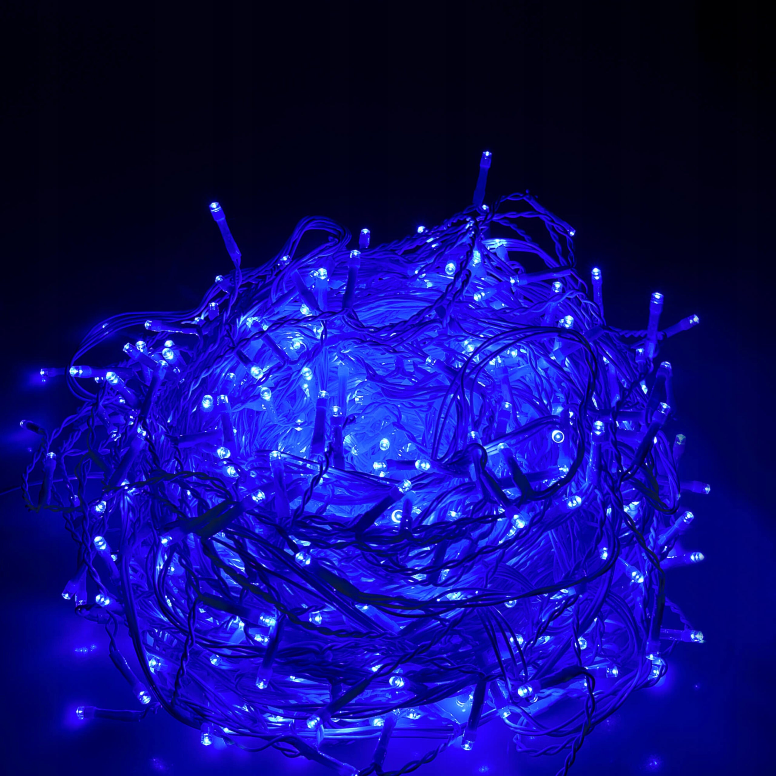 Ghirlanda luminoasa tip perdea 300 LED-uri, 12m, pentru interior/exterior, iluminare albastra
