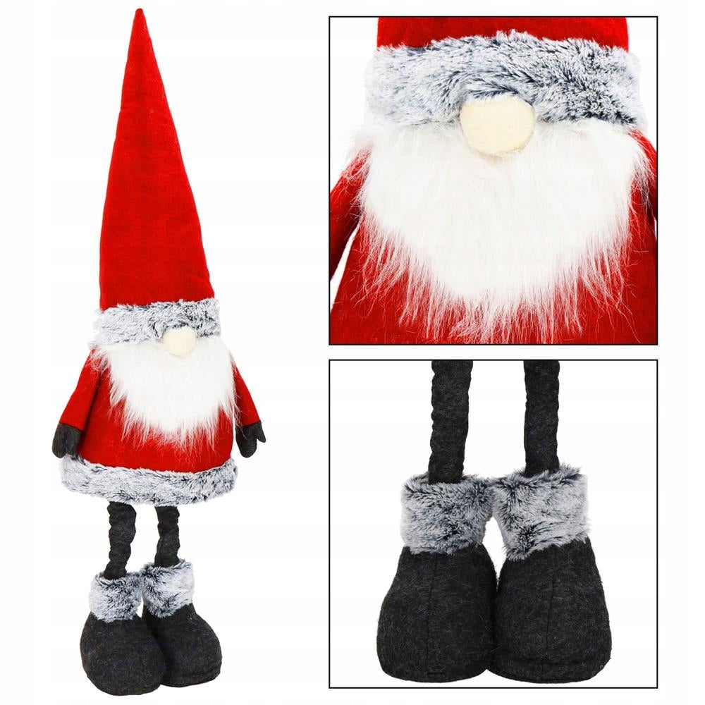 Figurina Craciun, Spiridus, picioare telescopice, inaltime extensibila 67-95cm - 6