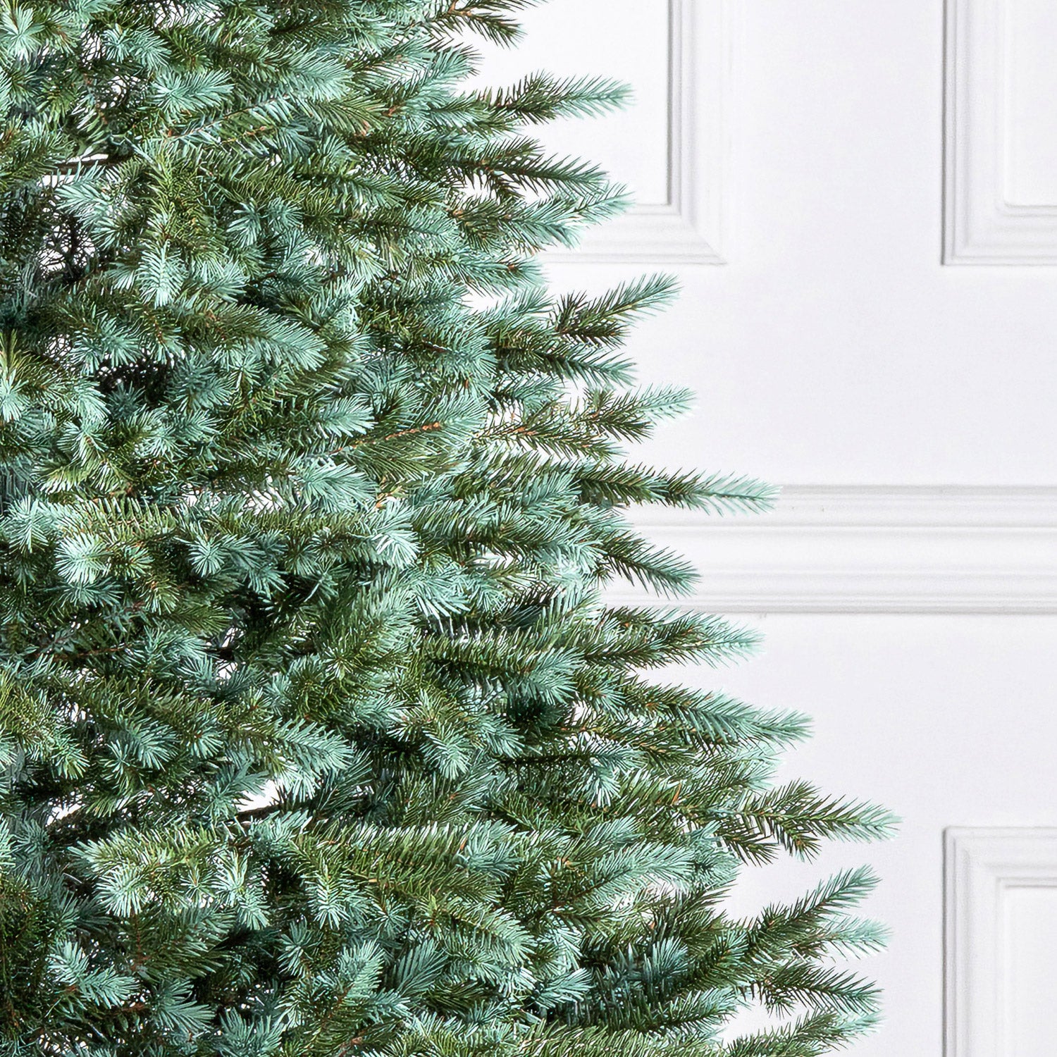 Brad artificial Christmas Deluxe by Sersimo, Alaska Select verde argintiu, integral 3D, 210 cm