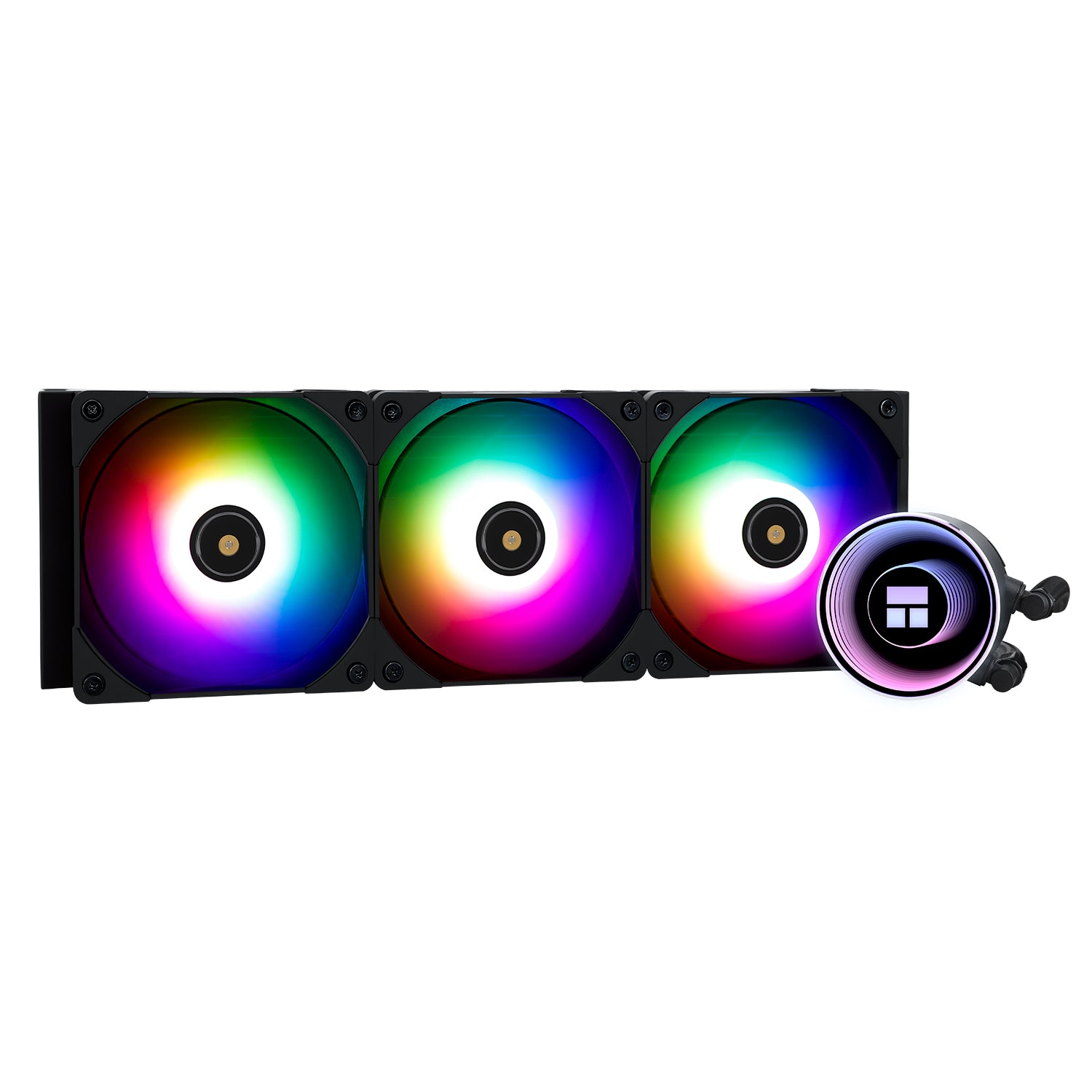 COOLER Thermalright "Frozen Notte 360 Argb V2", skt. Intel si AMD, racire cu lichid, 3 x 120mm, viteza rotatie pompa 5300 RPM, 2000 RPM, ARGB, negru "Frozen Notte 360 Black Argb V2"