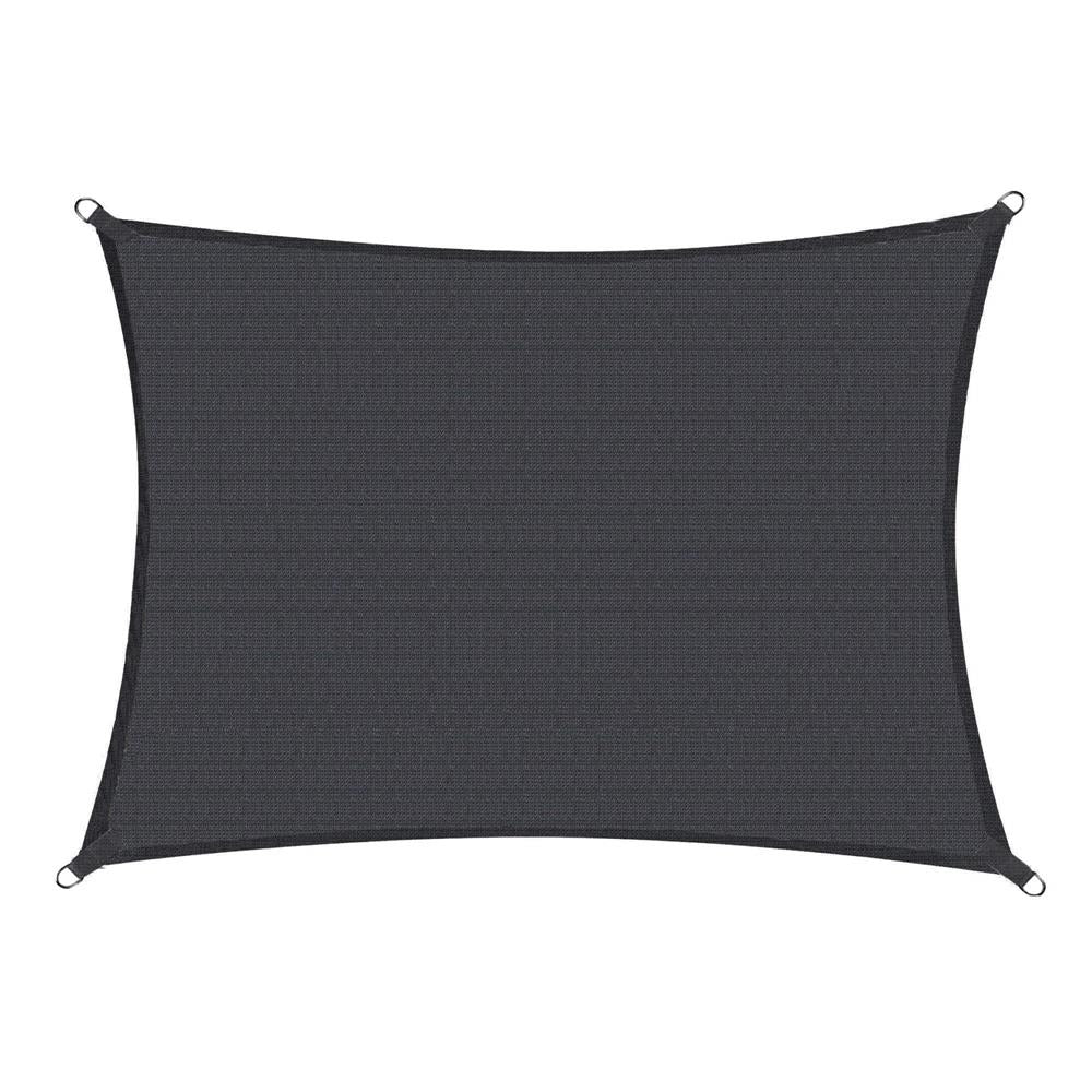 Copertina prelata de soare, dreptunghiulara, impermeabila cu protectie UV, 4x3m, gri inchis