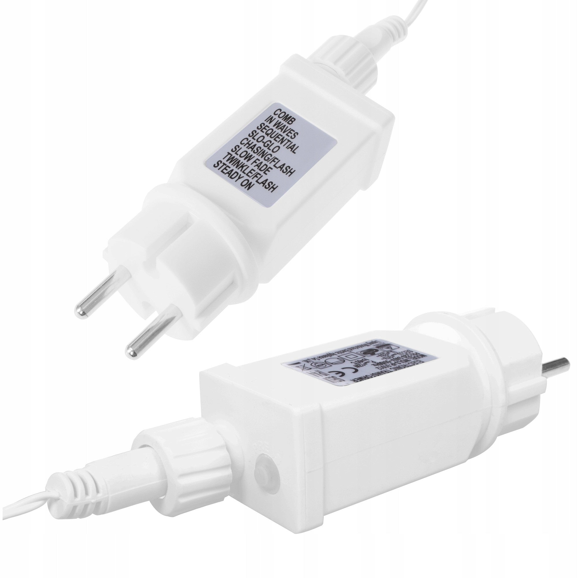 Ghirlanda luminoasa tip perdea 500 LED-uri, 20m, pentru interior/exterior, iluminare alba