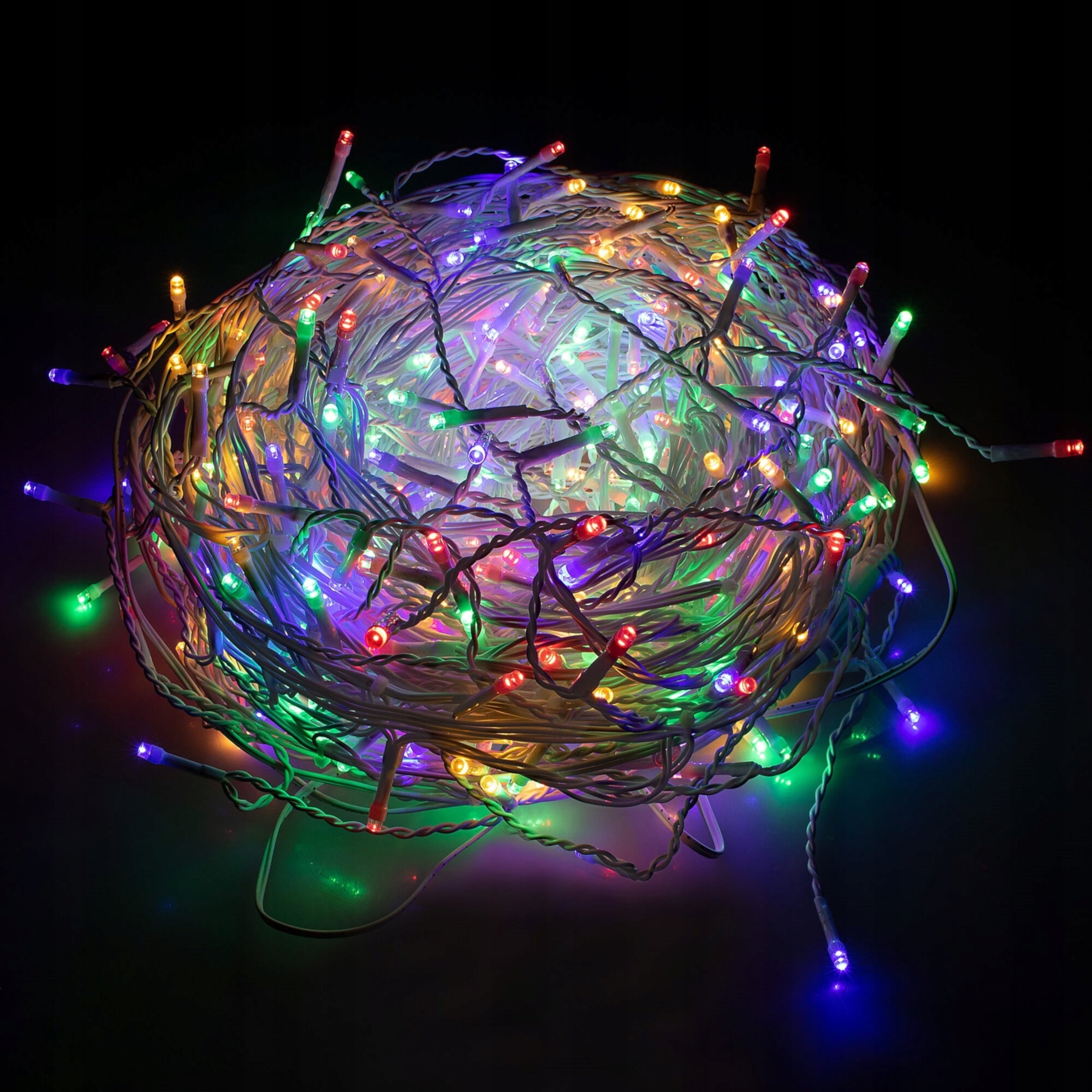Ghirlanda luminoasa tip perdea 200 LED-uri, 8m, pentru interior/exterior, iluminare multicolora