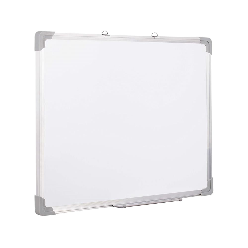Tabla de scris de perete, magnetica, cu raft inferior, 60x90cm, alb