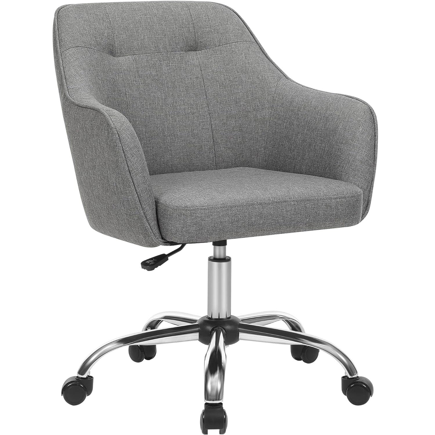 SONGMICS Scaun de birou ergonomic, inaltime reglabila, 65x69x(83-93) cm, gri