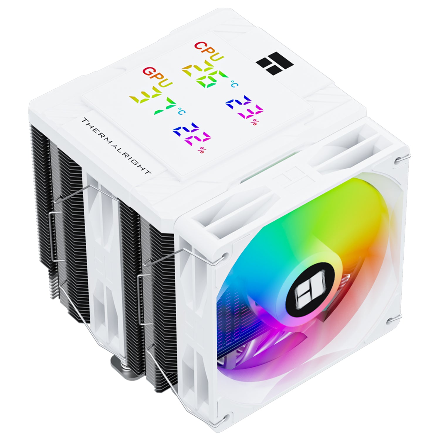 COOLER Thermalright "Peerless Assassin 120 Digital WhiteArgb" skt. Intel si AMD, racire cu aer, vent. 2 x 120mm (TL-C12C-X28-S V2), 1850 rpm, 6 heatpipes, inaltime 162mm, ARGB,"Peerless Assassin 120 Digital WhiteArgb"