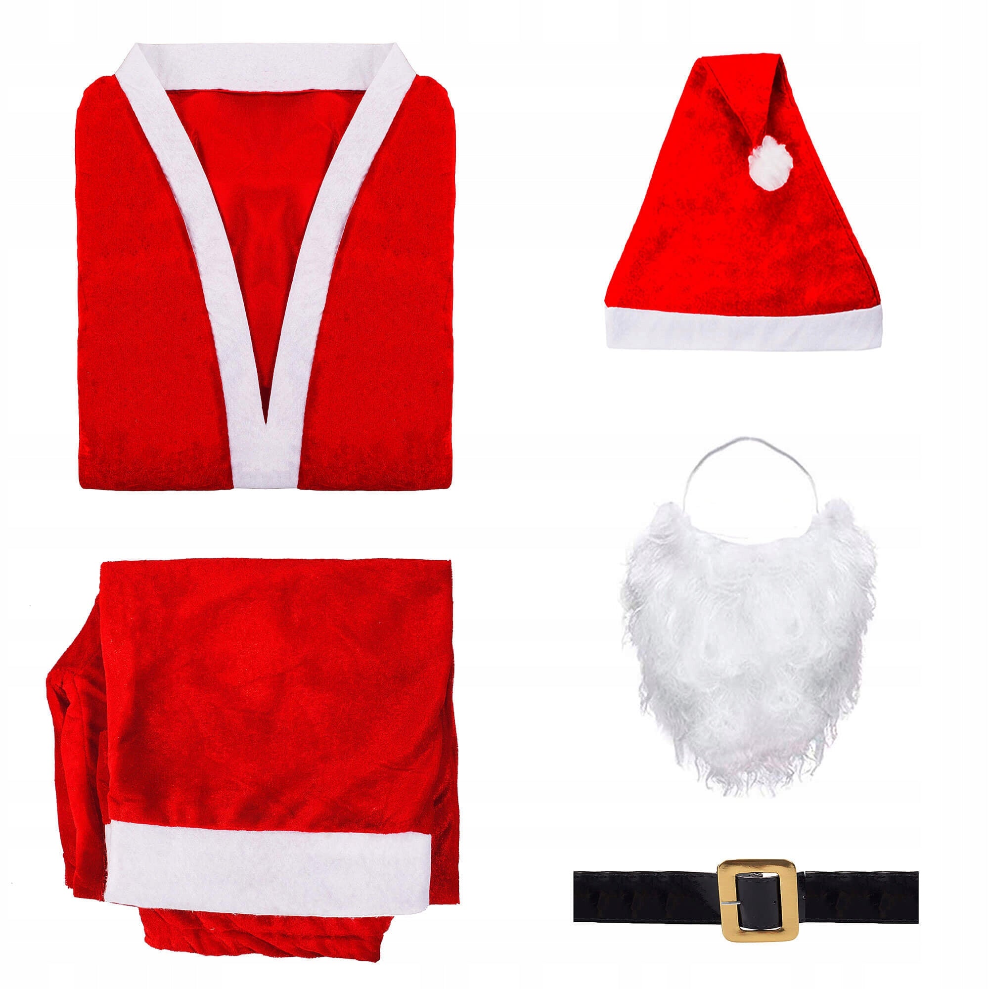 Set Costum de Mos Craciun pentru adulti, 5 piese, marime universala