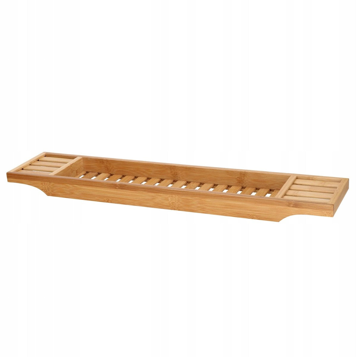 Raft cu tava pentru cada din bambus natural Sersimo 1022, fixa, 70x15cm