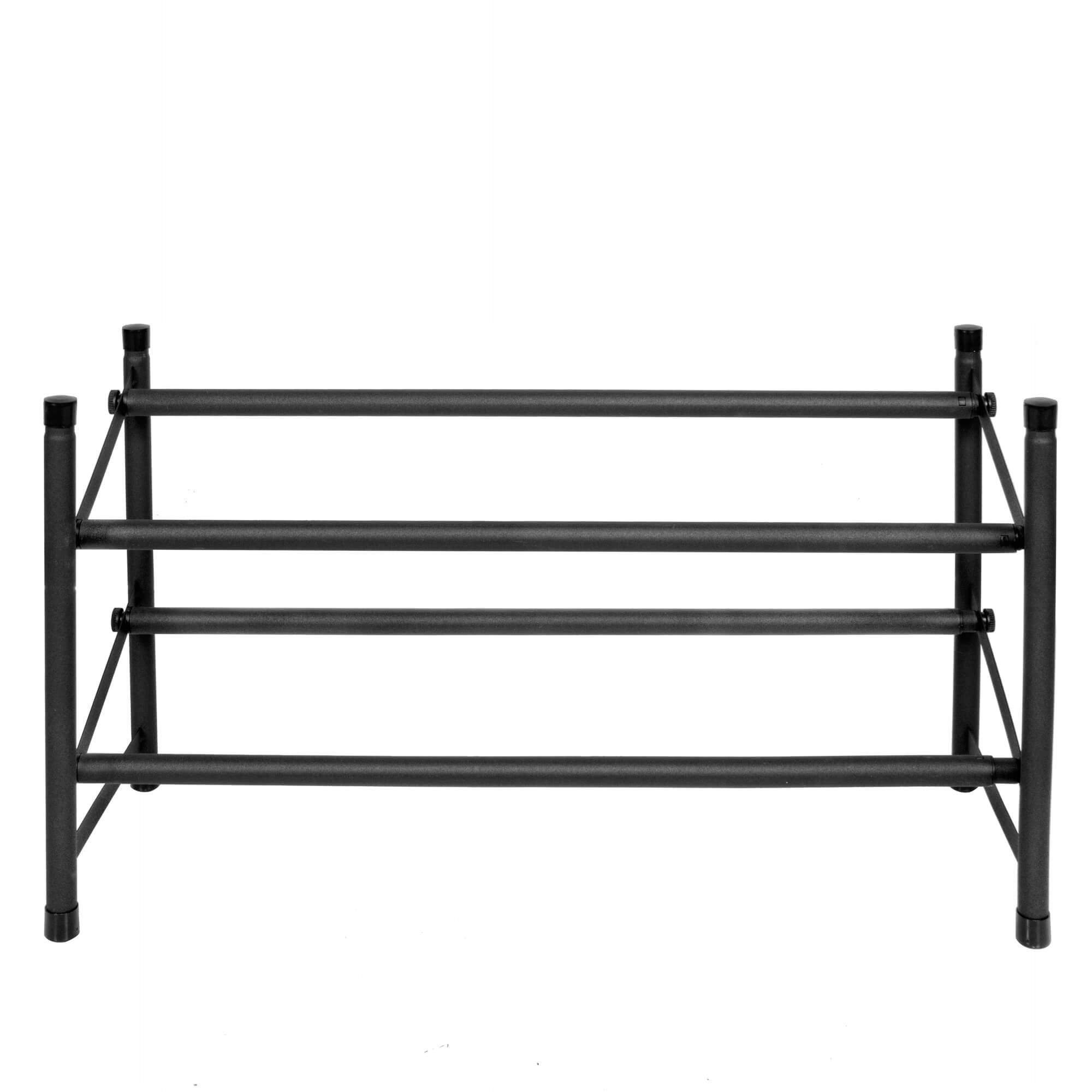 Pantofar extensibil cu 2 rafturi, 62-115cm, negru