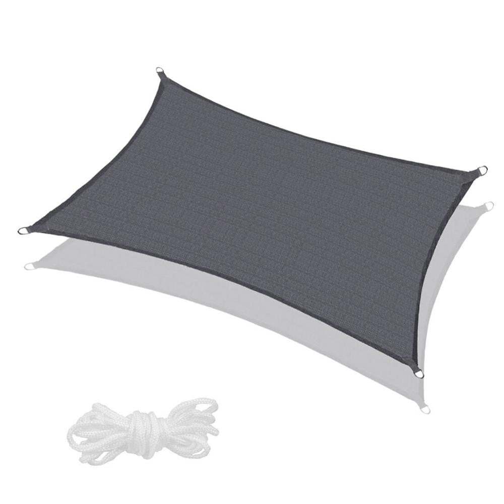 Copertina prelata de soare Sersimo SN163, dreptunghiulara, impermeabila cu protectie UV, 5x3m, gri inchis